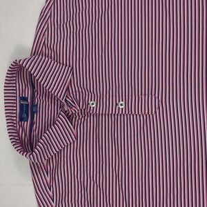 Stitch Performance Blend Striped‎ Mens Golf Polo Shirt Size Medium Large